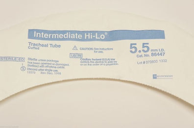 86447 ~ Mallinckrodt Tracheal Tube Cuffed 5.5mm I.D. ~ Lot of 18
